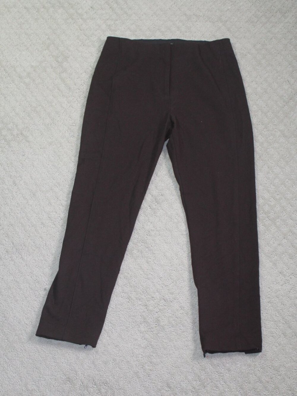 Ann Taylor Size 6P Dark Brown Zip Ankle Pants
